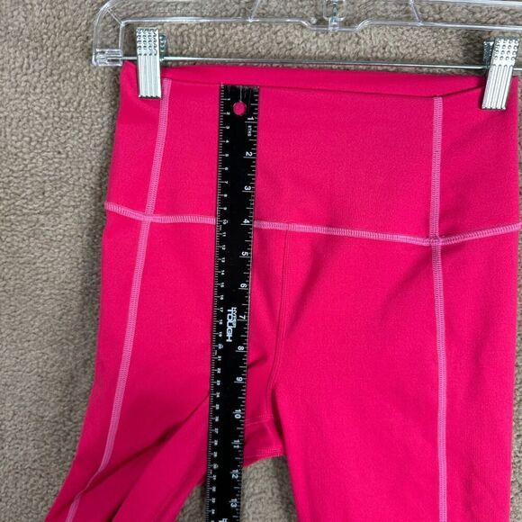 J.Crew‎ Active Leggings Womens Size XS Hot Pink Cloud Stretch High Rise Athletic - Picture 7 of 12